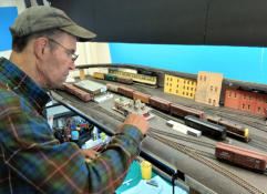 John working the Cadillac Turn